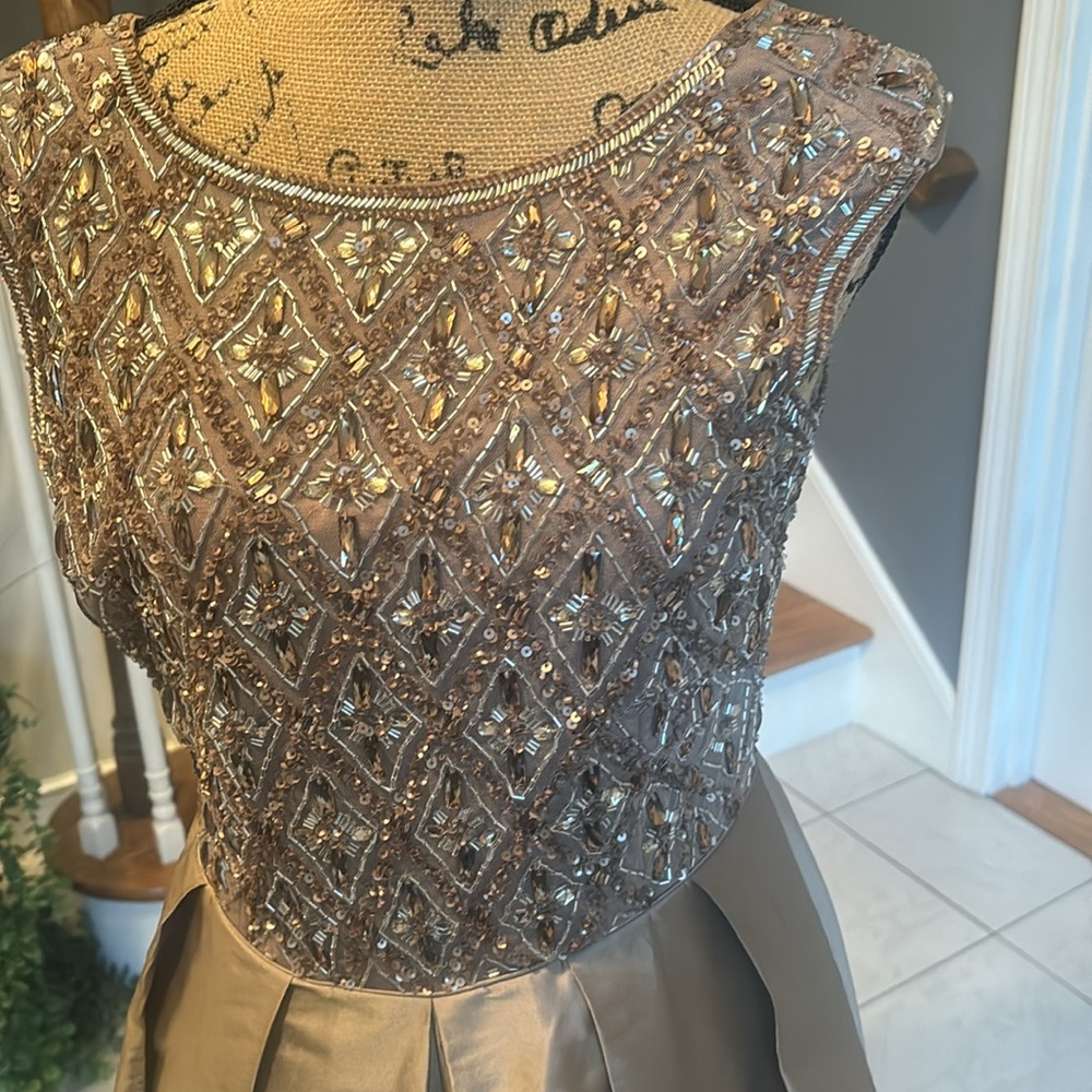 Designer Tea Length Gown - Picture 2 of 6